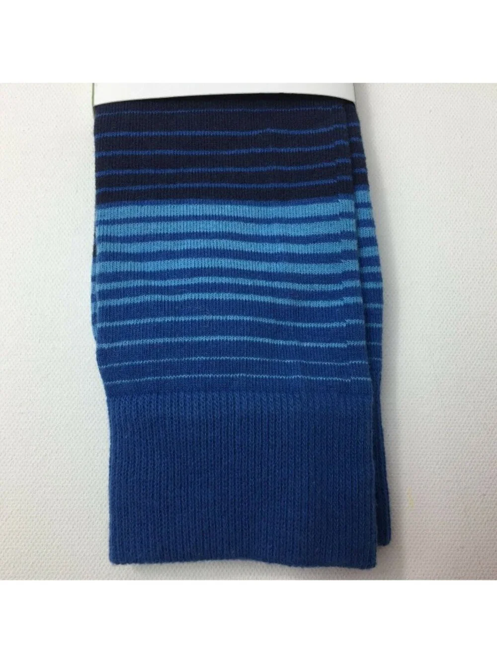 Goodfellow & Co Unisex Adult Blue Striped Crew Socks One Pair Shoe Sizes 6 - 12